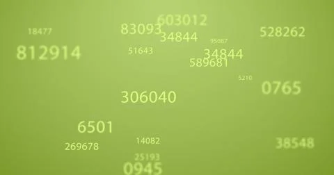 Image of data processing on yellow background Illustrazione stock