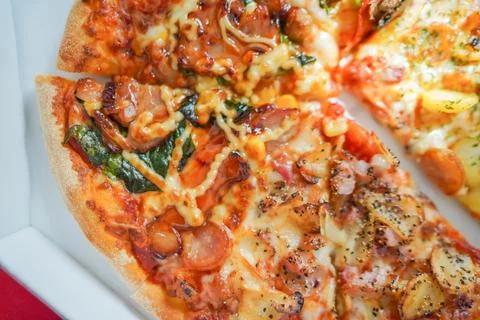 Image of delicious pizza Stock Photos