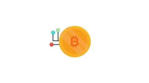 Image depicting bitcoin security measures, featuring a digital lock and cir.. Stock Footage 332198146