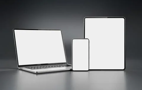 An image of a Devices isolated on a white background Stock Illustration
