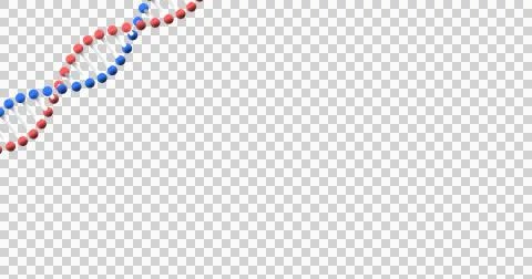 Image of diagonal rotating blue and red DNA with green background Stock Illustration