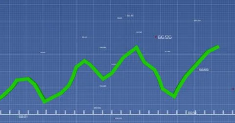 Image of diagram and data processing over blue background Stock Photos