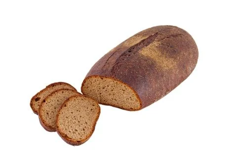 Image of dietary loaf of rye bread Stockfoto's