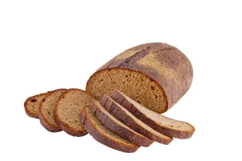 Image of dietary loaf of rye bread Stockfoto's
