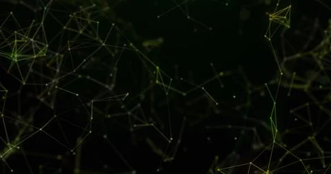 Image of digital data processing over black background イラスト素材