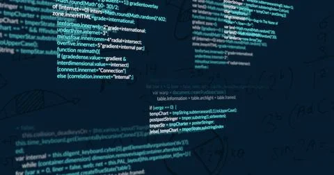 Image of digital data processing over dark background イラスト素材