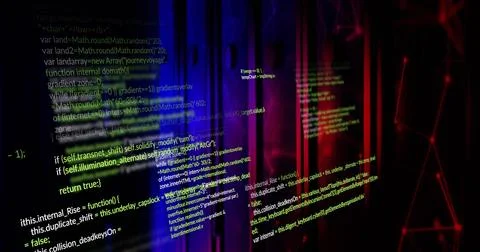 Image of digital data processing over computer servers Stockillustratie