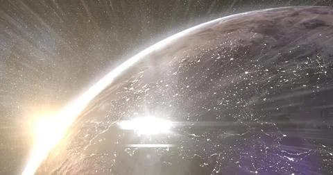 Image of digital data processing over globe on dark background Stock Illustration