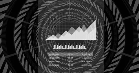 Image of digital data processing over scope scanning 스톡 일러스트