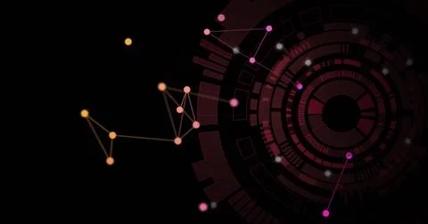 Image of digital data processing over scope scanning イラスト素材