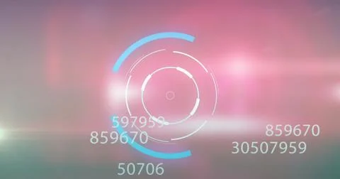 Image of digital data processing over scope scanning 스톡 일러스트