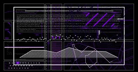 Image of digital data processing over screen on black background Stock Photos