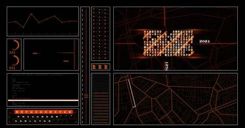 Image of digital data processing over black background 스톡 사진