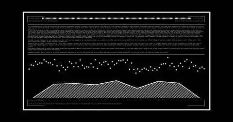 Image of digital data processing over black background Stockfoto's
