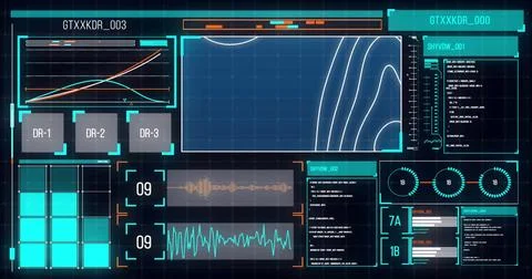 Image of digital data processing over computer screens Stock Photos