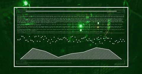 Image of digital data processing over computer servers 스톡 사진