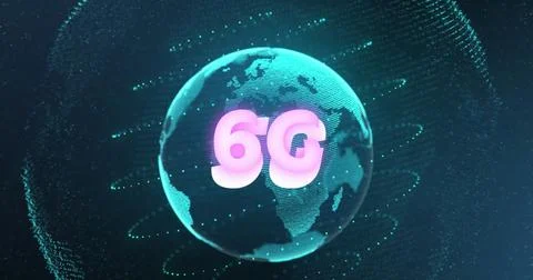 Image of digital human model over binary coding over globe Foto stock