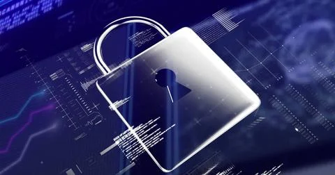 Image of digital icon and data processing on interface Stock Photos