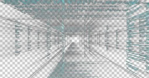 Image of digital information on black background Stock Illustration