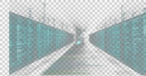 Image of digital information on black background Stock Illustration