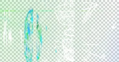 Image of digital information flowing through network of screens of computer Stock Illustration