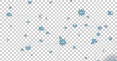 Image of digital interface and globe of network connections with icons on black Illustrazione stock
