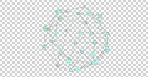 Image of digital interface and globe of network connections with icons on black Stock Illustration