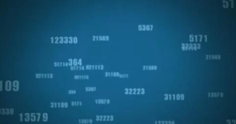 Image of digital interface with icons and data processing Illustrazione stock