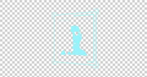Image of digital interface with people on transparent background 库存插图