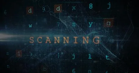 Image of digital interface with security padlock over dark background Stock Photos