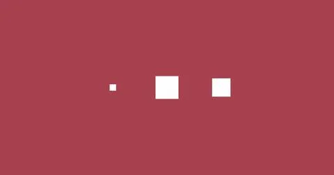 Image of digital interface waiting loading squares flashing on red background 스톡 일러스트