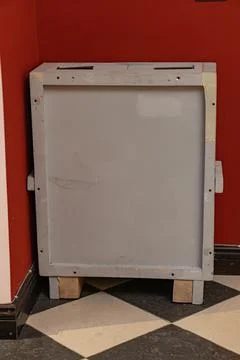 The image displays a grayish, rectangular object with handles, possibly for.. Stock Photos