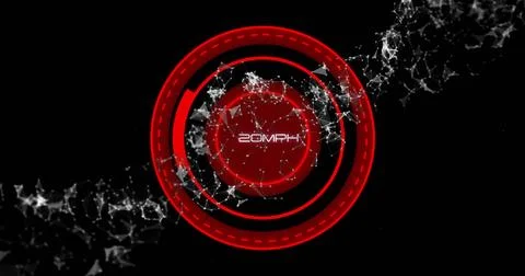 Image of dna strand and data processing over scope イラスト素材