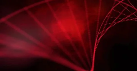 Image of dna strand over black background 스톡 일러스트