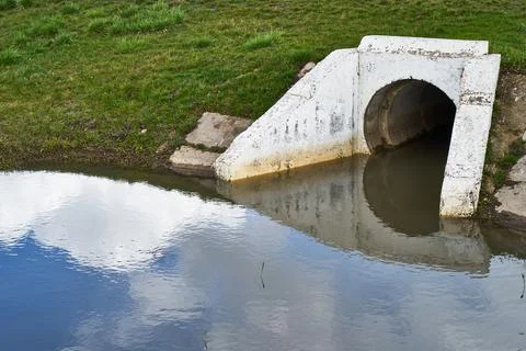 Image of drainage pipe. Stock Photos