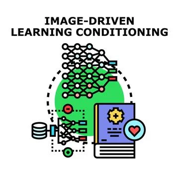 Image driven learning conditioning process concept Stock Illustration