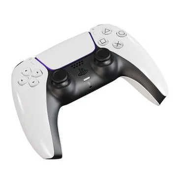 A image of a Dual Sense Controller isolated on a white background Stock Illustration