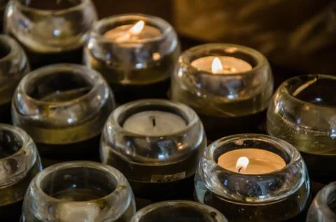 Image of Easter candles Stock Photos