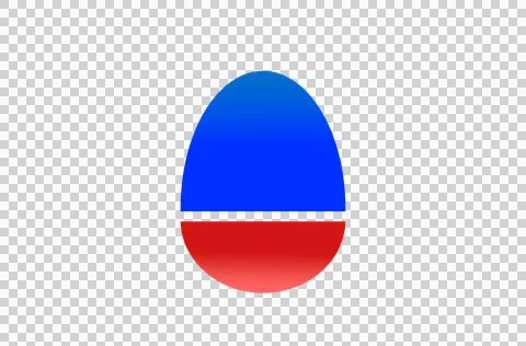 Image of the Easter egg icon Stock Illustration