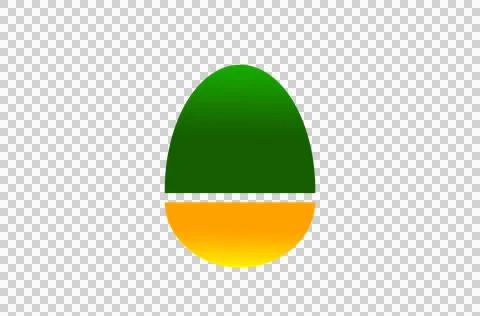 Image of the Easter egg icon Stock Illustration