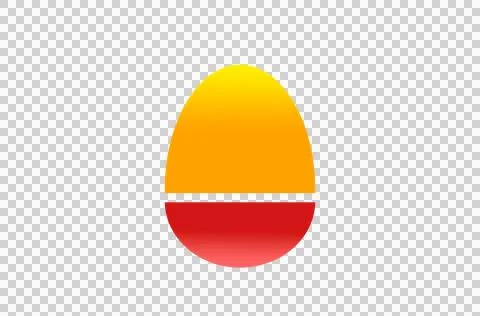 Image of the Easter egg icon Stock Illustration