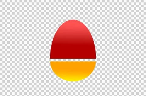 Image of the Easter egg icon Stock Illustration