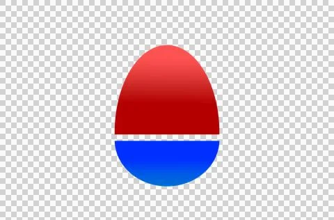 Image of the Easter egg icon Stock Illustration