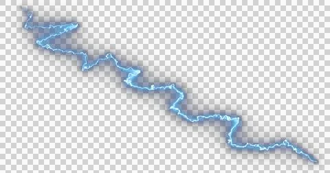 Image of electric blue strikes exploding on white background Stock Illustration