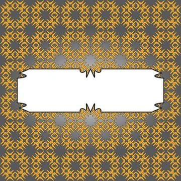 Image of the elements yellow gold color on silver background wit Illustrazione stock