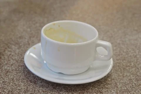 Image of an empty coffee cup Stock Photos
