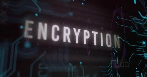 Image of encryption text and data processing over black background Stock Photos