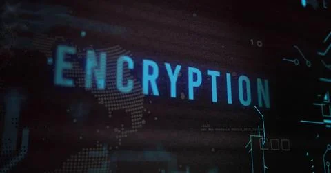 Image of encryption text and digital data processing over black background Stock Illustration