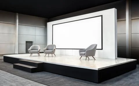 An image of a Event Stage Stock Illustration