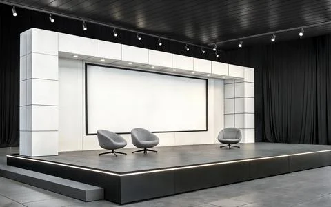 An image of a Event Stage Stock Illustration